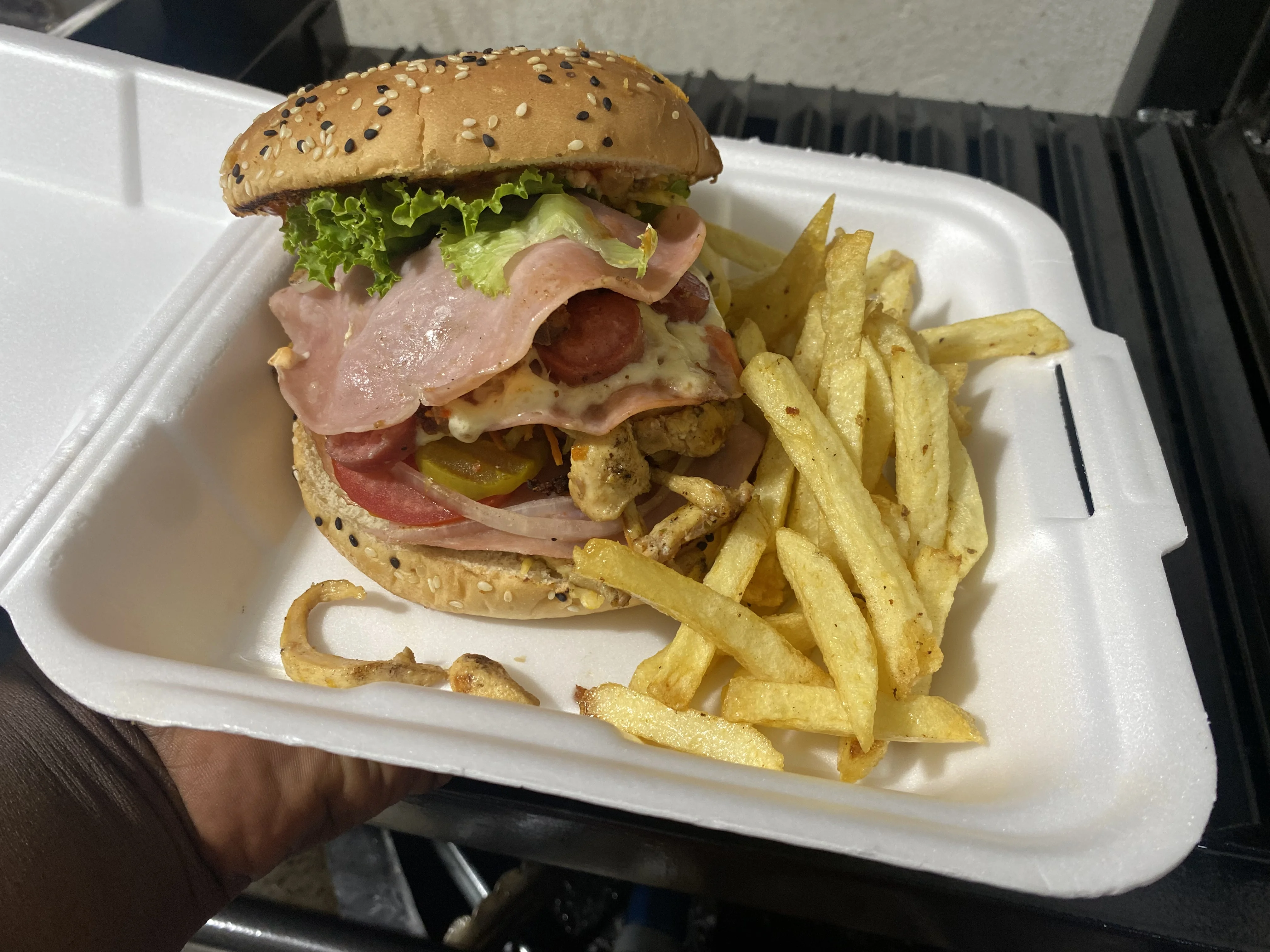 Hamburguesa Argentina Lakay Burger Pachuca